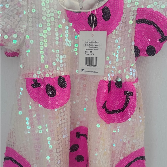 Sequin Smiley Face Dress - Picture 4 of 6